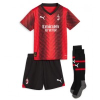 AC Milan Fikayo Tomori #23 Domáci Detský futbalový dres 2024-25 Krátky Rukáv (+ trenírky)